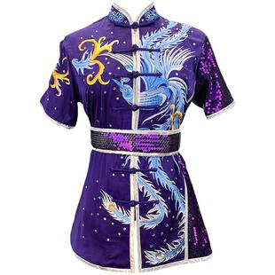 汉粹量身定做南长拳武术比赛竞赛表演彩服套路武术服成人男女飘逸
