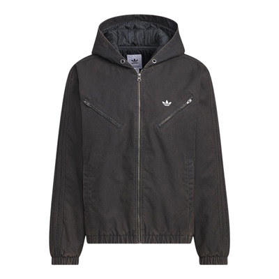 Adidas/阿迪达斯正品三叶草男女休闲连帽运动宽松保暖外套KC2640