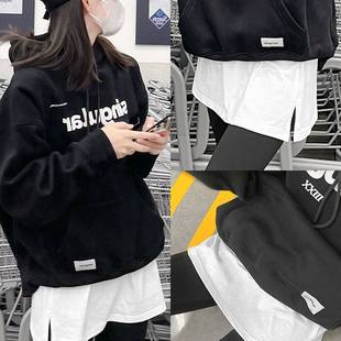 白色屁帘女遮臀鲨鱼裤 遮臀裙罩加长卫衣叠穿下摆 遮屁股神器打底裤