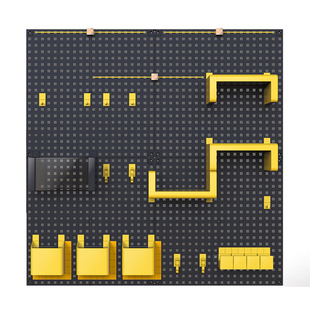 免打孔洞洞板墙上置物架桌面收纳架格置照片墙书桌搭配件钩子架子