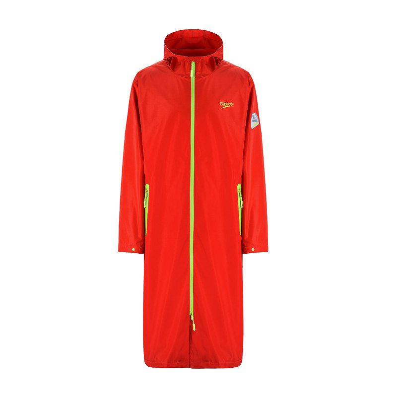 Speedo游泳训练比赛成人速干浴巾连帽保暖出水服起水服摇粒绒保暖