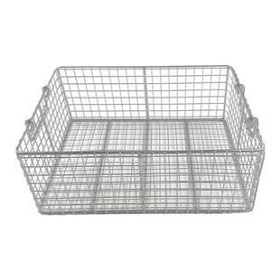 304不锈钢篮子长方形器械消毒筐超声波大孔网篮清洗网筐收纳框篮