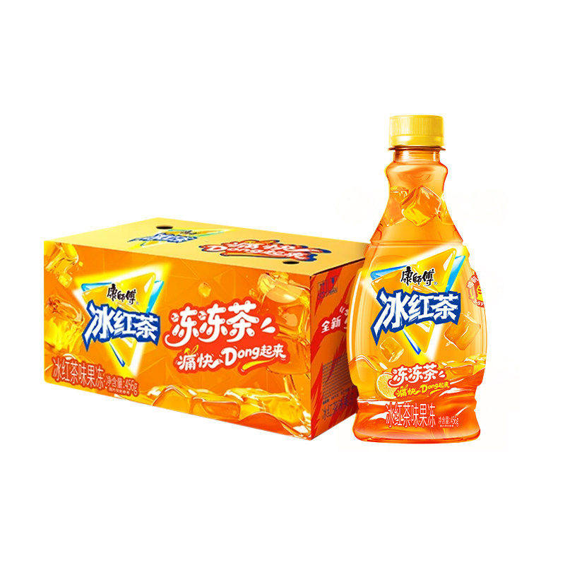 康师傅冰红茶冻冻茶456g*12整箱冰红茶冻冻茶饮料官方授权店饮品