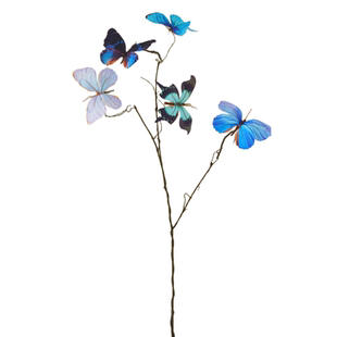 假花装饰仿真枯枝蝴蝶干枝插摆创意橱窗摆设家居花艺摄影道具摆件