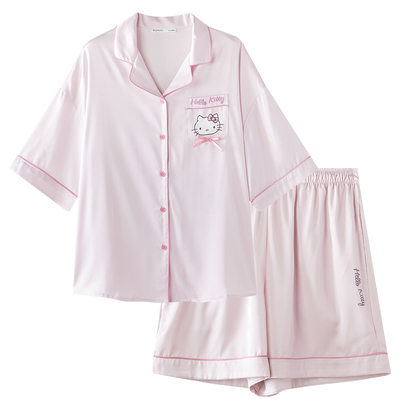 果壳HelloKitty夏季凉感情侣睡衣