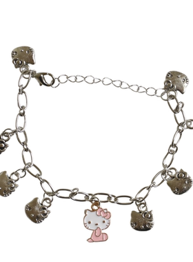 女金属精致可爱甜美kt猫手链新款