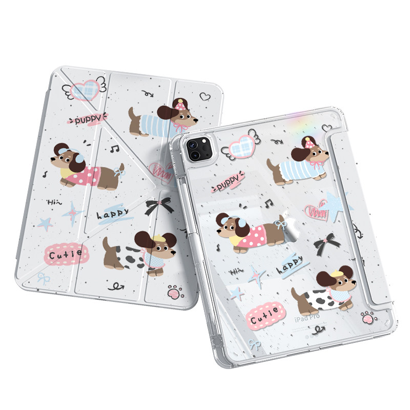 2026款ipadpro保护套11寸平板2025air8壳透明5防弯摔12.9适用苹果13十代9轻薄mini7磁吸10旋转4可爱6全包3y折