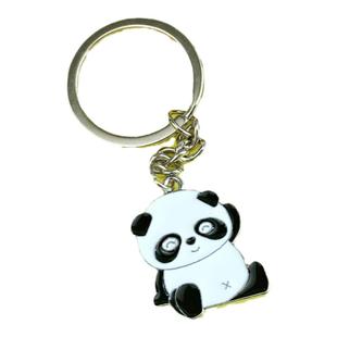 熊猫金属钥匙扣链四川特色旅游纪念可爱包包挂件成都基地文创礼品