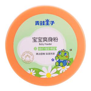 青蛙王子婴儿爽身粉清凉热痱粉扑