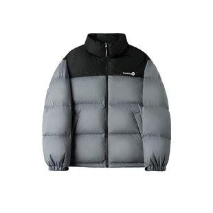 Teenie Weenie小熊男装三防时尚立领撞色蓬松90鸭绒泡芙羽绒服