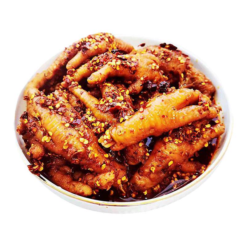 云南傣味鸡爪木姜子味酸辣泡鸡爪糊辣子味凤爪网红休闲零食鸡爪