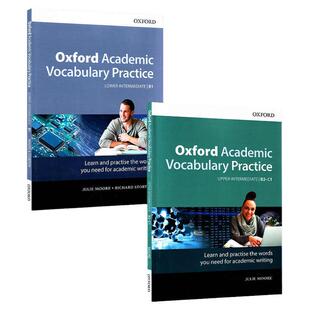 牛津学术词汇练习 英文原版 中低高级2册 Oxford Academic Vocabulary Practice 进口英语书籍牛津单词学术写作用法