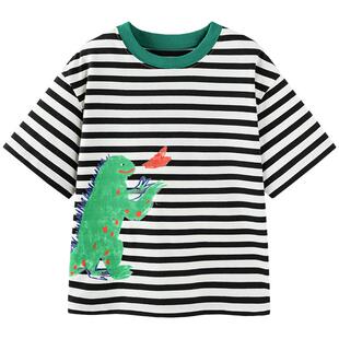 迷你巴拉巴拉男童短袖T恤夏季宝宝速干纯棉半袖儿童透气印花上衣t