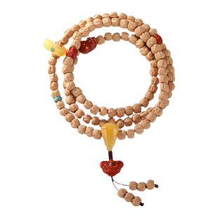 樱【宇骁】百香籽热振柏香籽108颗佛珠手串 顺纹深坑鬼脸原籽项链