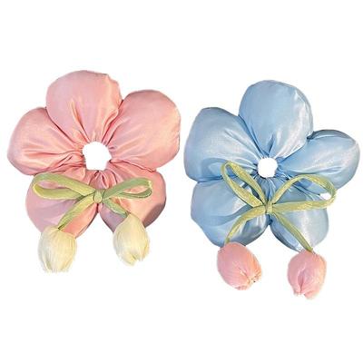 儿童立体大花朵发圈郁金香头绳