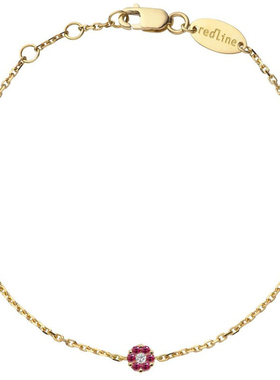 红绳女士克拉圆形钻石时尚风手链