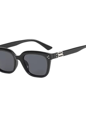 复古高级感方形中框男女太阳镜