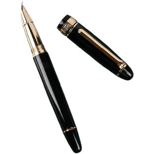 永生美工笔高档旋转笔帽纯铜手工打磨钢笔行书书法练字用礼品钢笔