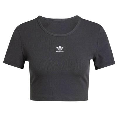 滔搏adidas阿迪达斯三叶草女子经典休闲运动修身短袖T恤IY9664