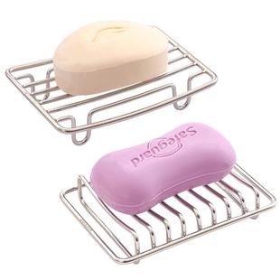 浴室304不锈钢肥皂盒沥水放洗衣皂盒子 家用卫生间厕所香皂置物架