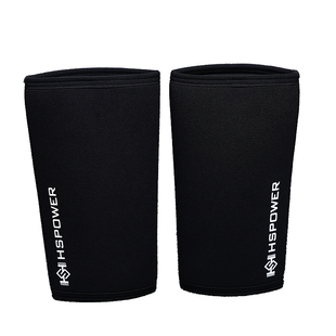 悍苏体育 力量举护膝 深蹲7mm专业套筒健身举重健美套护筒运动护