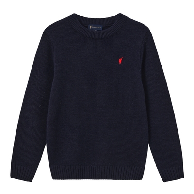 POLOWALK童装男童羊毛衫2025秋冬新品时尚百搭圆领保暖套头打底衫