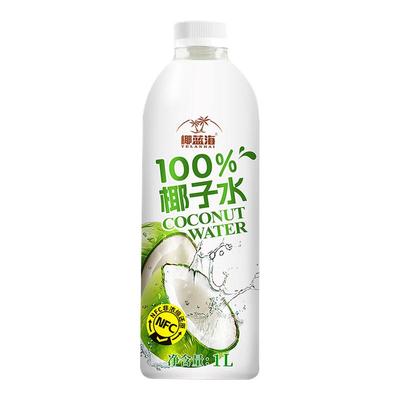 海南原产1L大瓶整箱运动健身补水电解质椰蓝海100%椰青水椰子水