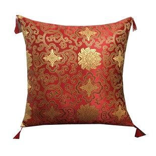 中国风抱枕靠垫红木椅子靠枕实木家居靠包茶室靠垫套护腰枕含芯