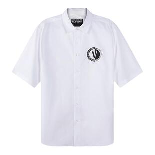 VJC范思哲 男士徽标印花短袖长袖男装衬衫 74GALY11 CN002