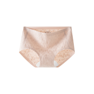 内裤女款纯棉女士7a级抗菌2025新款女生无痕中腰大码全棉三角短裤