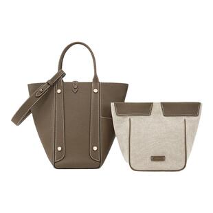 【浪姐同款】TQING天青集花蝶篮大号菜篮子原创单肩手提水桶包