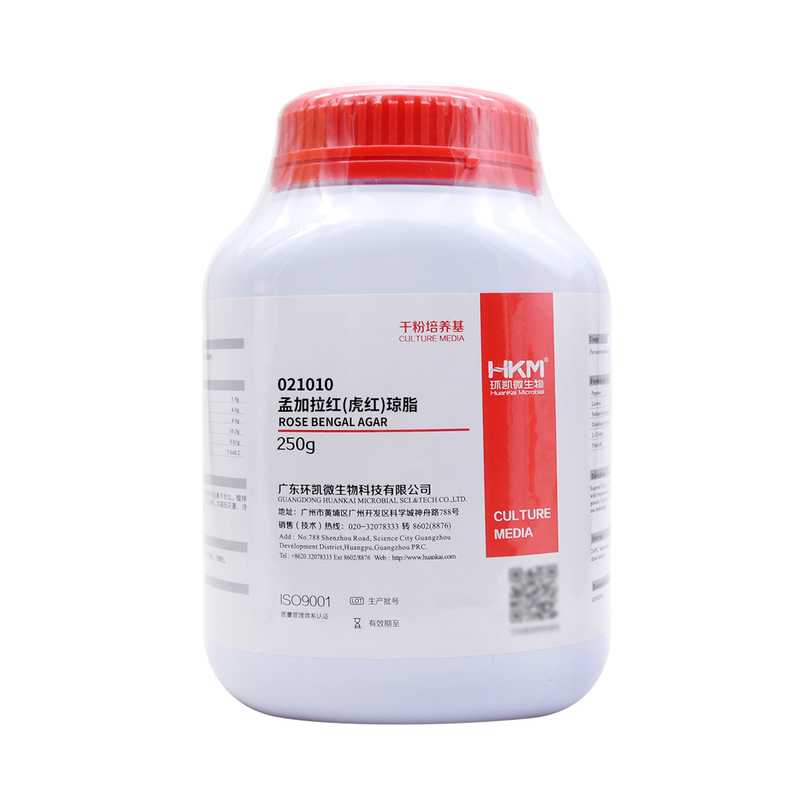 虎红（孟加拉）琼脂培养基孟加拉固体干粉型BR250g/瓶021010环凯