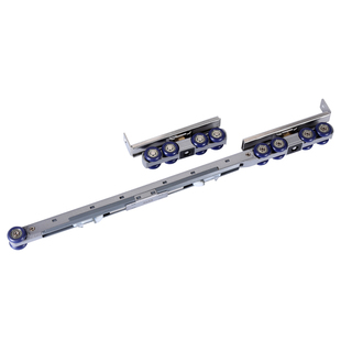 固特双向缓冲实木上轨道吊轮静音吊滑厨房阻尼移门推拉门吊轨滑轮