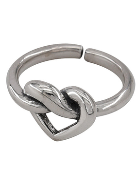 欧美风小众设计高级感爱心食指环