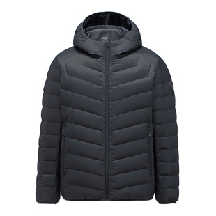 坦博尔男士羽绒服秋冬季轻薄短款连帽款时尚运动休闲百搭保暖外套