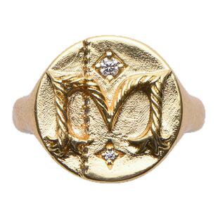 cotemp Cachet Ring 25FW字母印章戒指 鎏金工艺 定制首饰