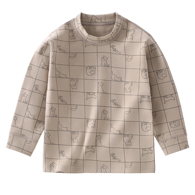 男女童打底衫纯棉保暖单件秋衣