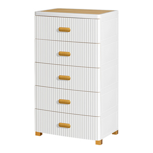 特大加厚抽屉式零食收纳柜家用五斗柜卧室储物整理柜子免安装靠墙