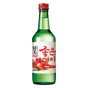 好天好饮韩国进口蜜桃果味烧酒女士低度微醺非清酒360ml*20瓶装