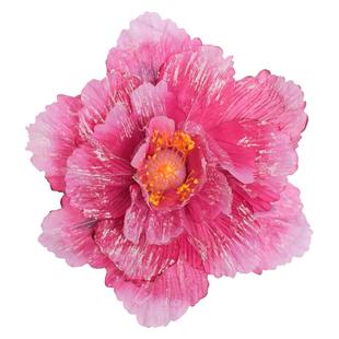 舞蹈道具牡丹花儿童舞台表演开场舞运动会手持花仿真牡丹花手拿花