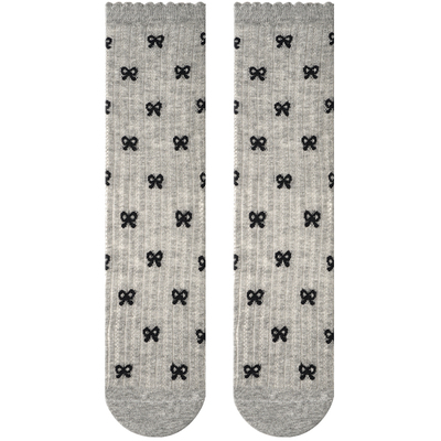 派米袜子女秋miu系芭蕾风中筒袜