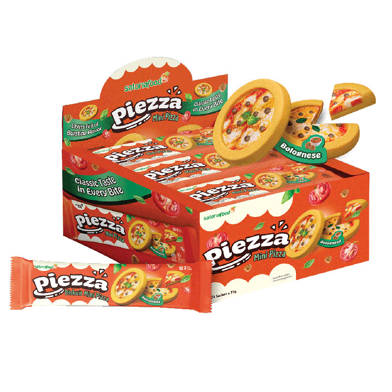 Piezza迷你披萨饼干办公室零食