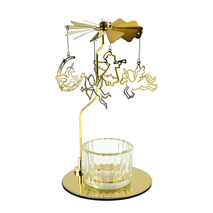 《伊甸乐园》天使独角兽旋转烛台走马灯蜡烛台创意浪漫小礼物