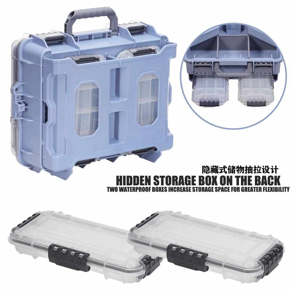 SAMOLLA多功能钓箱渔具配件收纳盒加厚手提便携钓鱼箱路亚工具盒