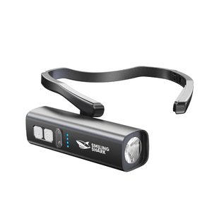 新型挂耳头灯小型轻便强光感应式户外登山夜钓工地专用超亮可充电