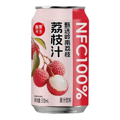 愉果先生NFC100%纯荔枝汁饮料