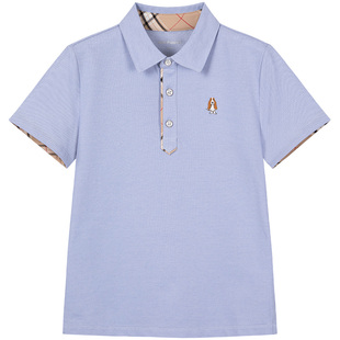 暇步士童装男童短袖夏装新品中大童学院风休闲polo儿童透气T恤