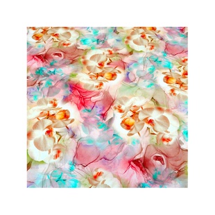 优质绵绸50s5D数码印花棉绸贡缎棉绸人造棉布料夏季服装面料促销