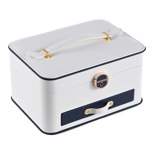 日本首饰收纳盒2025新款高档精致项链耳环黄金饰品大容量收纳盒子