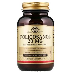 solgar美国进口policosanol甘蔗原素稳定胆固醇血脂血糖多甘烷醇